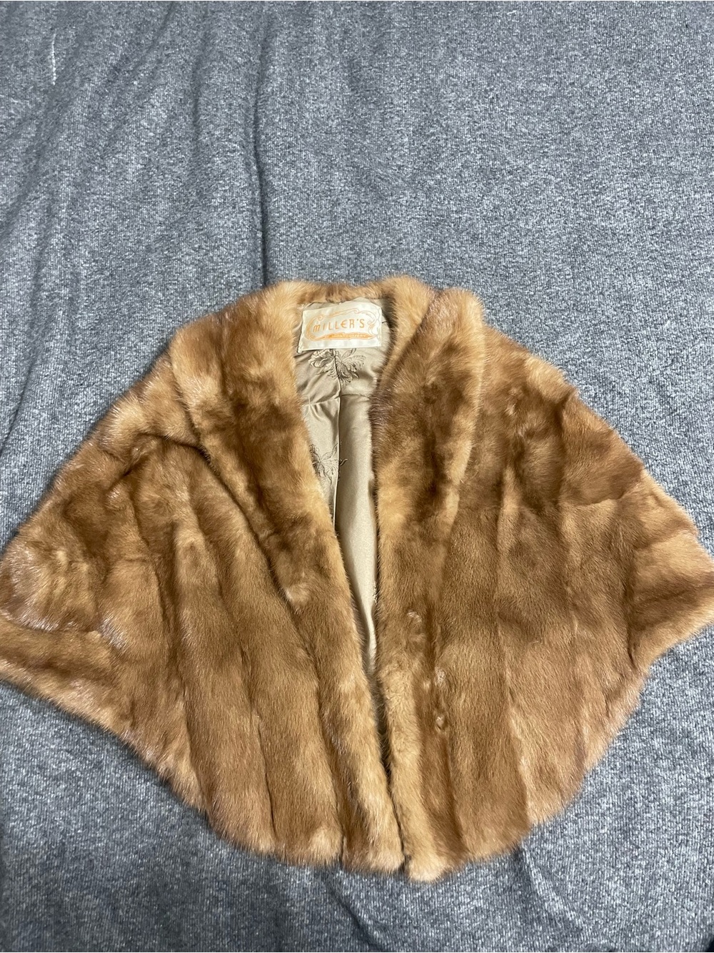 Genuine mink vintage fur stole - Picture 6 of 7
